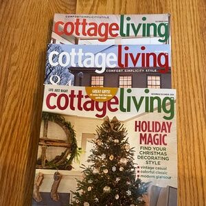 Cottage Living Holiday/December magazines 06,07,08